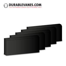 Set of 5 vanes fit Rietschle 527134; 526393 (B)